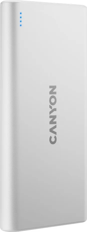 Батарея мобільна Canyon 10000mAh White (CNE-CPB1006W) - Фото 1
