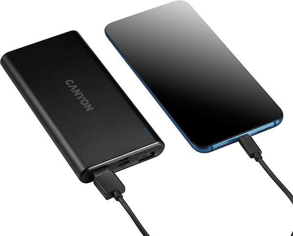 Фото - Уцінка - Батарея мобільна Canyon 10000mAh Black (CNE-CPB1006B)