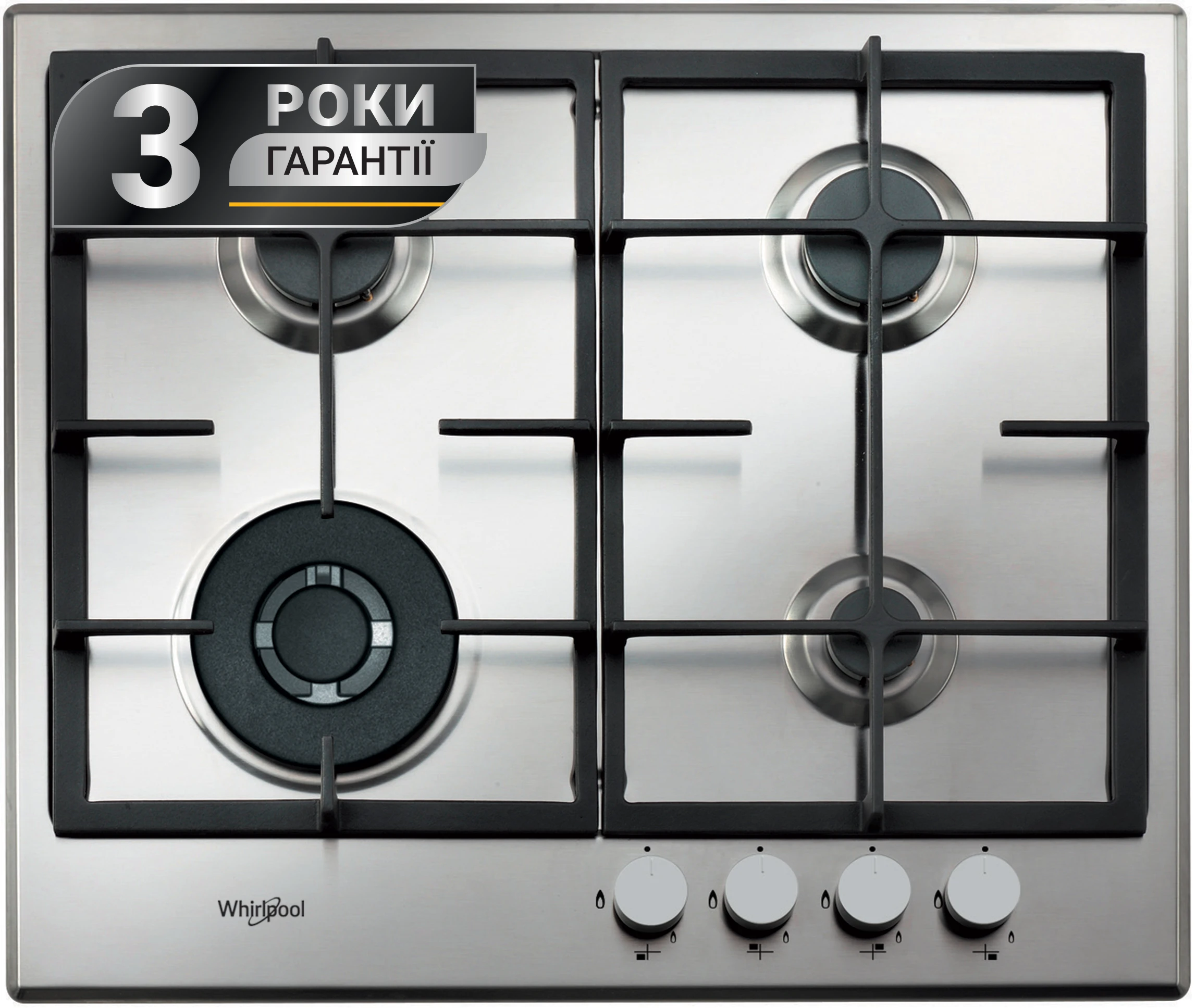 Варильна поверхня газова Whirlpool GMAL6422IX