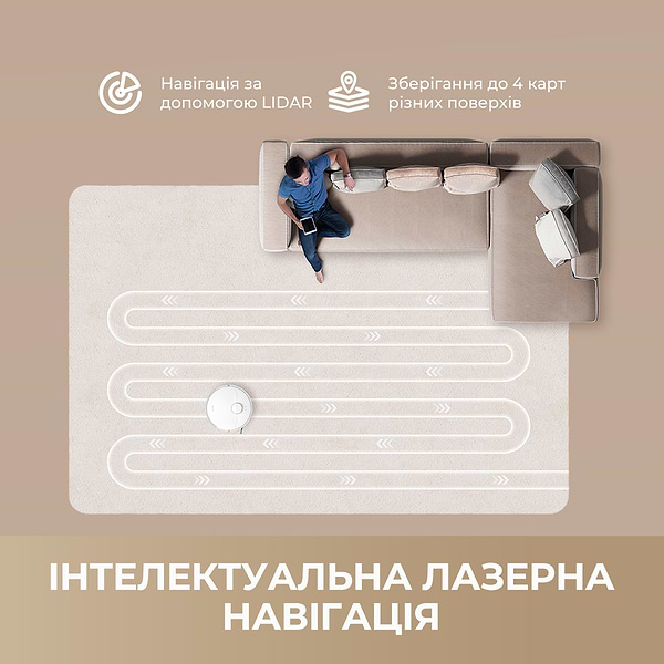 Фото - Робот-пилосос миючий Dreame D20 PLUS (RLD35GD)