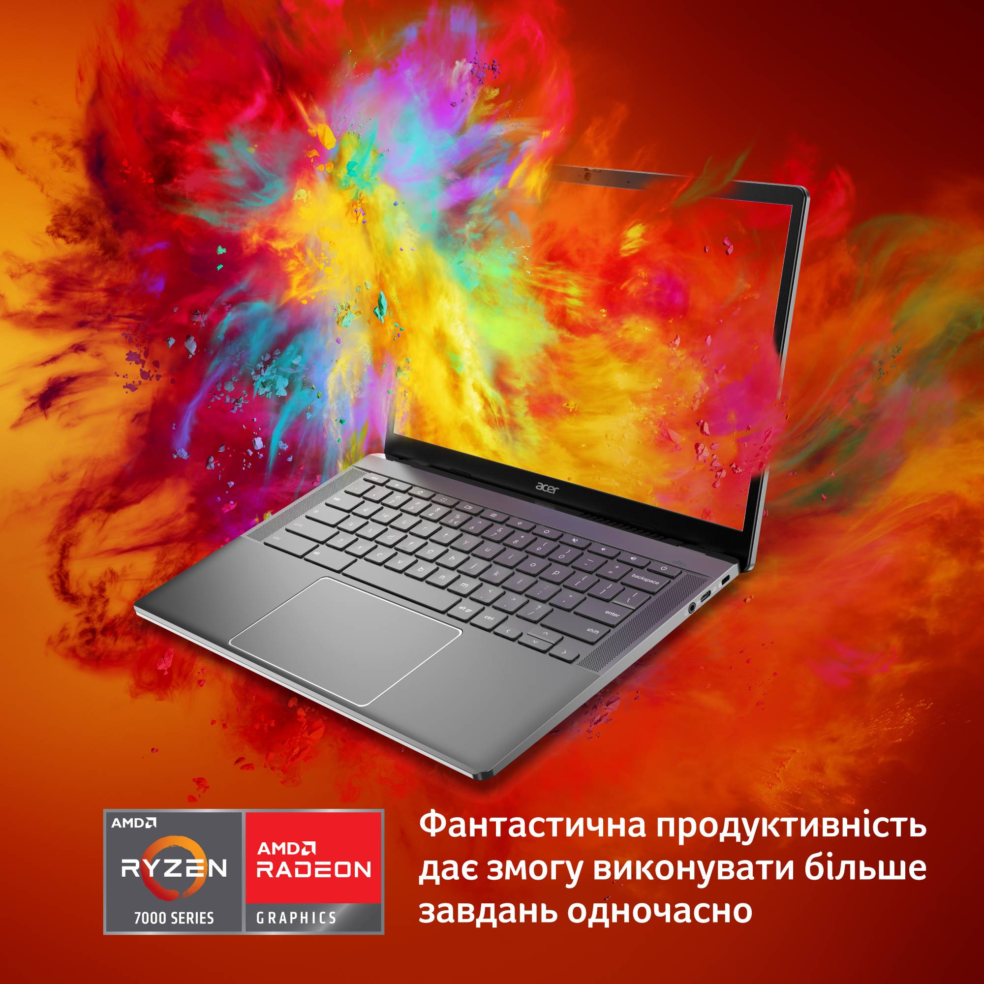 Фото - Ноутбук Acer Chromebook Plus CB514-3H (NX.KP4EU.002) Silver