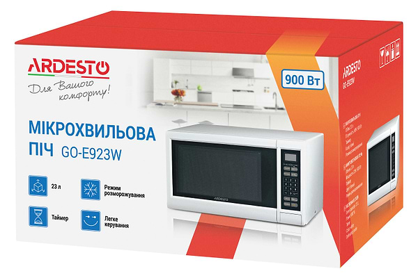 Фото - Мікрохвильова піч (НВЧ) Ardesto GO-E923W