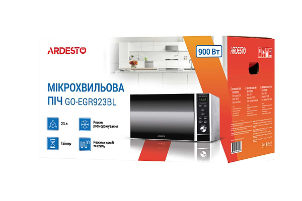 Фото - Уцінка - Мікрохвильова піч (НВЧ) Ardesto GO-EGR923BL