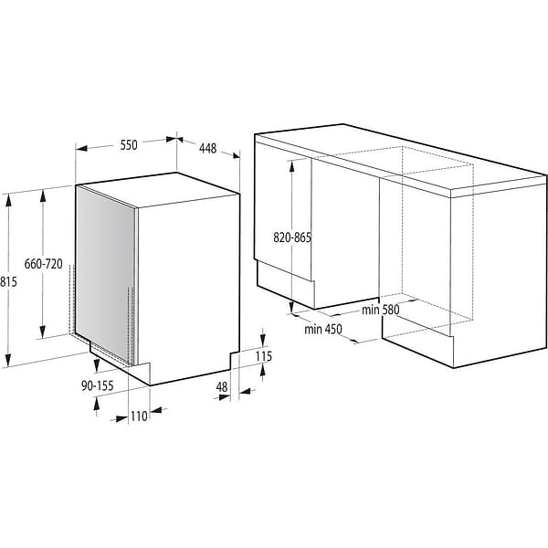 Фото - Уцінка - Посудомийна машина вбудована Gorenje  #
