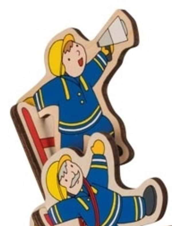 Фото - Пазлы (3-4 года) goki Пожарная команда, вертикальный (57471G)