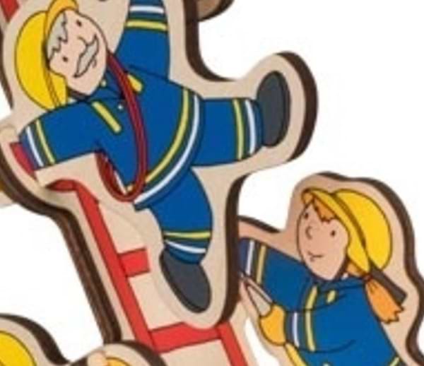 Фото - Пазлы (3-4 года) goki Пожарная команда, вертикальный (57471G)