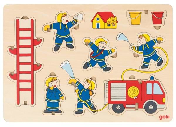 Пазлы (3-4 года) goki Пожарная команда, вертикальный (57471G)