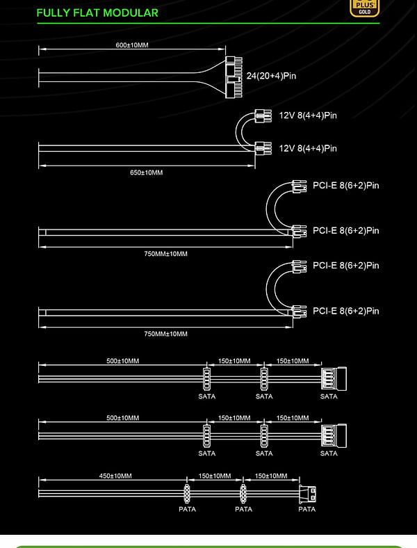 Фото - Блок питания для ПК Gamemax 850W 80 Gold (GX-850 Modular)