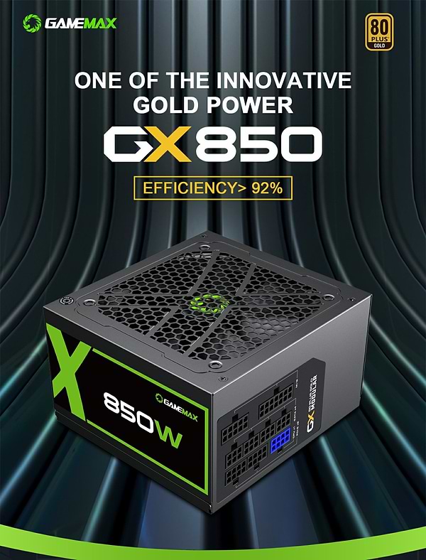 Фото - Блок питания для ПК Gamemax 850W 80 Gold (GX-850 Modular)