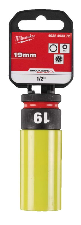 Фото - Торцева голівка Milwaukee 1/2" AUTO 19мм (4932493372)