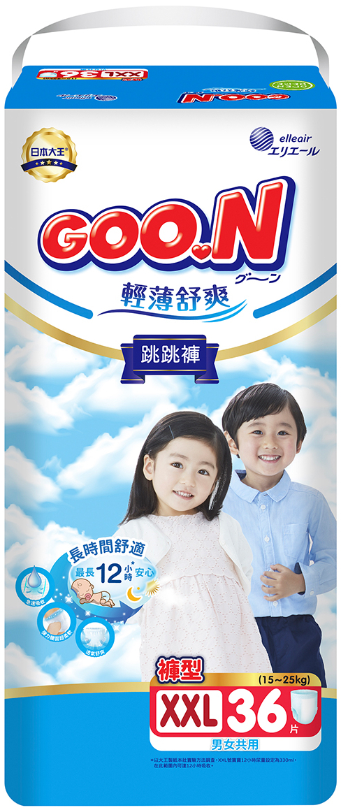Одноразовые подгузники-трусики Goo.N Slim & Comfortable 15-25 кг размер 6 (XXL), унисекс, 36 шт. (21001094)