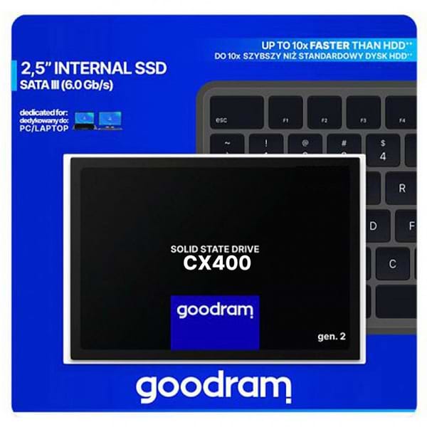 Фото - SSD-накопитель внутренний Goodram CX400 256GB G2 2.5" SATAIII 3D TLC (SSDPR-CX400-256-G2)