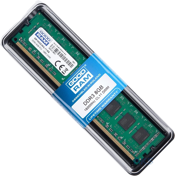 Фото - Память DDR Goodram DDR3 8Gb 1600Mhz БЛИСТЕР GR1600D364L11/8G