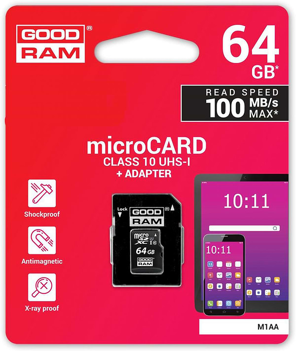 Фото - Карта памяти Goodram microSDXC 64GB Class 10 (M1AA-0640R12)