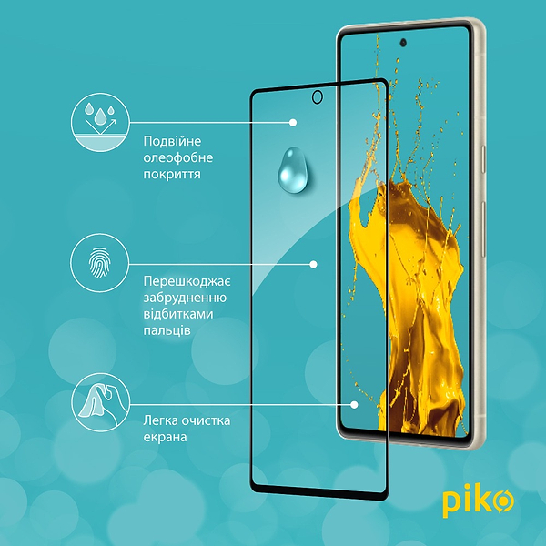 Фото - Захисне скло для смартфону Piko Full Glue for Google Pixel 7 Black (1283126560026)