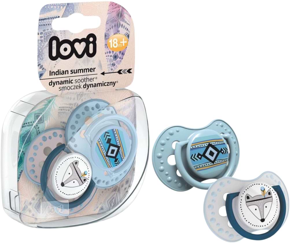 Динамічна пустушка Lovi 18+ м-ців 2 шт. Indian summer Boy (22/876boy) - Фото 1