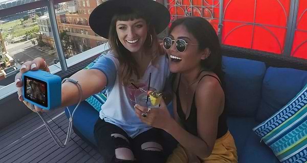 Фото - Чохол для екшн-камери GoPro Sleeve&Lanyard Blue for HERO9 Black (ADSST-003)