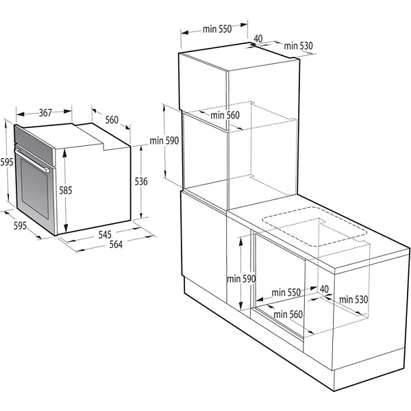 Фото - Духова шафа електрична Gorenje BOS 67371 SYW