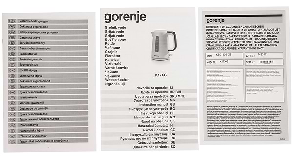 Фото - Електричний чайник Gorenje K17XG