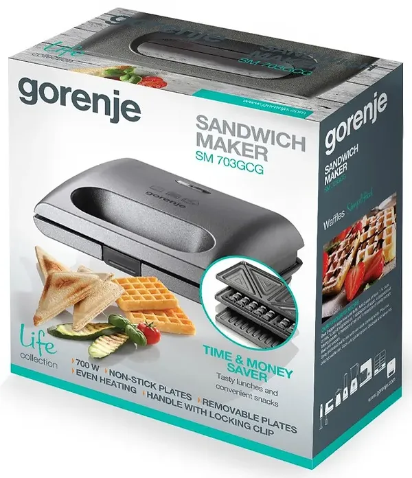 Фото - Уцінка - Бутербродниця Gorenje SM 703 GCG #