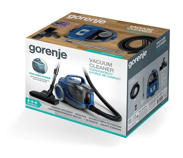 Фото - Пылесос для сухой уборки без мешка Gorenje VCEA01GACBUCY