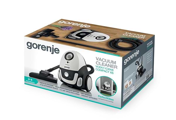 Фото - Пылесос для сухой уборки с мешком Gorenje VCEA11CXWII