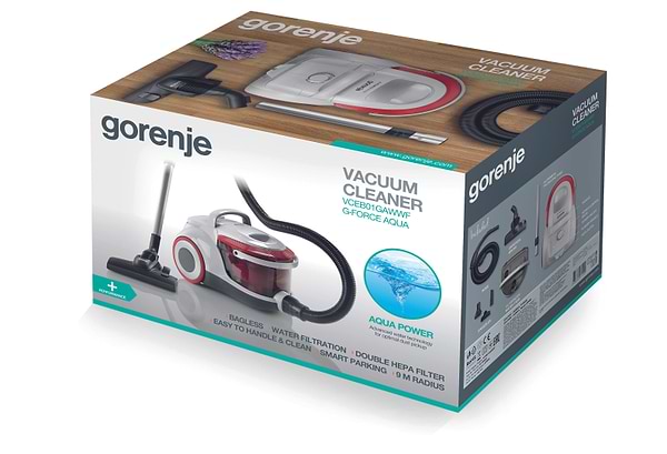 Фото - Пылесос для сухой уборки без мешка Gorenje VCEB 01 GA WWF