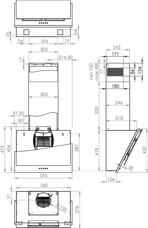 Фото - Витяжка декоративна Gorenje WHI6SYB