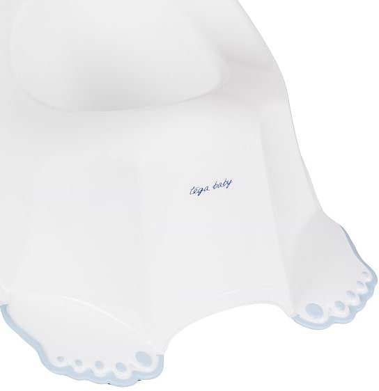 Фото - Горщик дитячий Tega Baby Зайчики з антиковзаючою гумою Білий (KR-001-103)