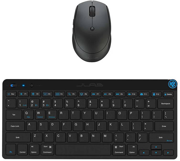 Клавиатура+мышь беспроводная JLab Go Work Black (IEUKMGOBUNDLE4) - Фото 1