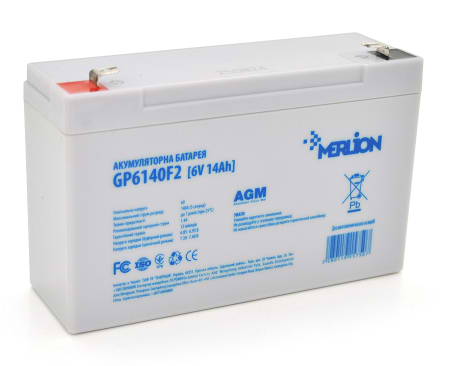 Аккумулятор для ИБП Merlion AGM 6 V 14Ah (GP6140F2)