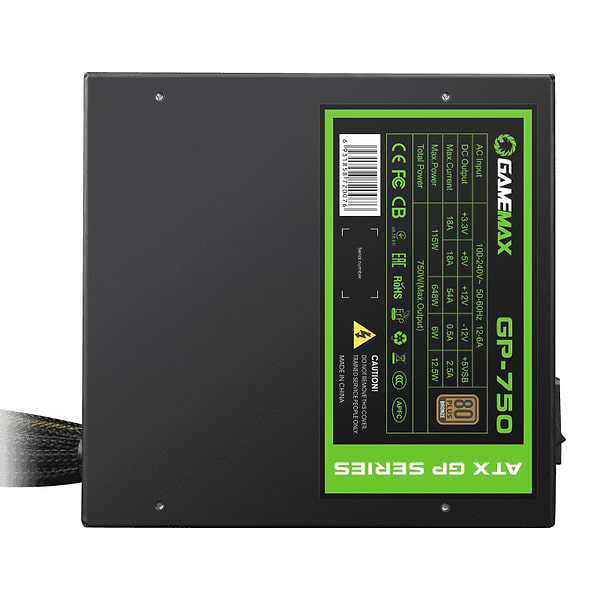 Фото - Блок живлення для ПК Gamemax 750W 80 Bronza (GP-750)