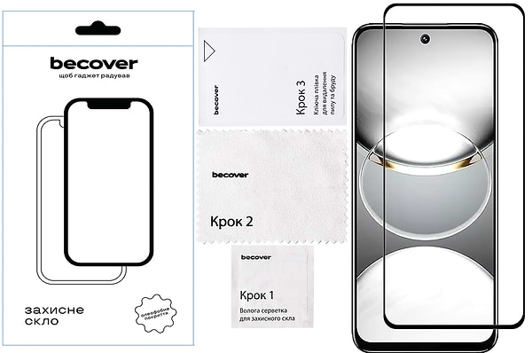 Фото - Захисне скло для смартфону BeCover for Tecno Spark 30C 4G/5G Black (712319)