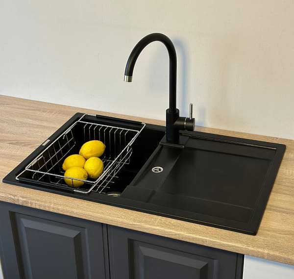 Фото - Мийка кухонна GRANADO Valencia Black Shine