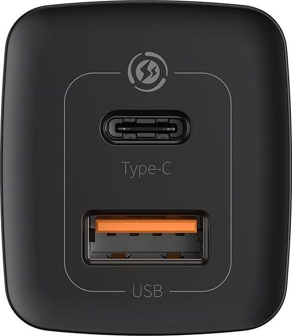Фото - Мережевий зарядний пристрій Baseus GaN2 Lite Quick Charger C+U 65W EU Black (CCGAN2L-B01)