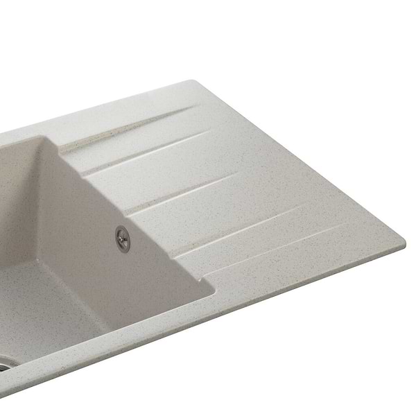 Фото - Мийка кухонна GRANADO NAVIA gris з сифоном