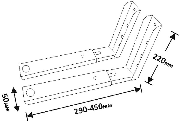Фото - Кронштейн для НВЧ AVATech Gray (СВЧ-С)