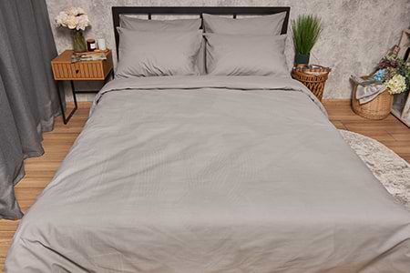 Фото - Комплект постельного белья Moon&Star 160х220х2 нав. 2х40х60 Gray Бязь Gold Люкс (MS-820001143)