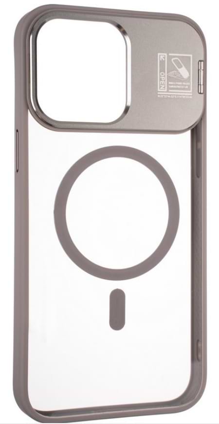 Фото - Чохол для смартфону Gelius Yoga Case Camera stand MagSafe for iPhone 14 Pro Gun Grey (98604)