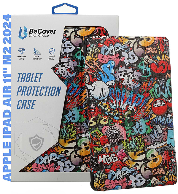 Фото - Чехол для планшета BeCover Smart Case for Apple iPad Air 11'' (M2)/iPad Air 11'' (M3) Graffiti (711605)