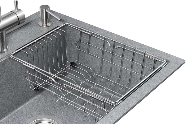 Фото - Мойка кухонная+смеситель GRANADO Basic Lerida grafito (+ Campo LUX inox + дозатор Redondo inox + корзина + доска)