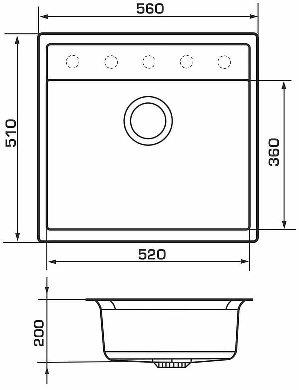 Фото - Мойка кухонная GRANADO Lerida Black Shine