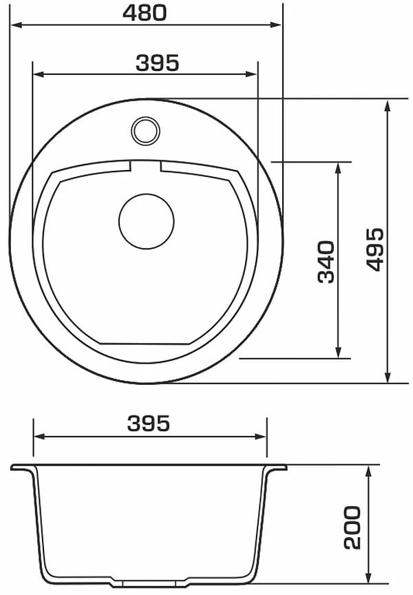 Фото - Мийка кухонна GRANADO Lugo Terra