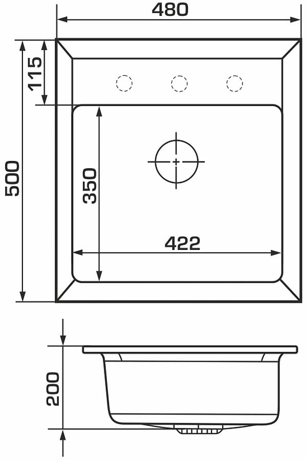 Фото - Мийка кухонна GRANADO Merida Gris