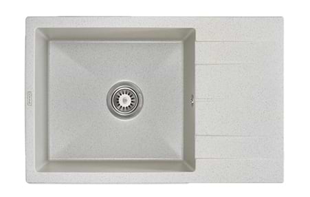 Фото - Мийка кухонна GRANADO NAVIA gris з сифоном