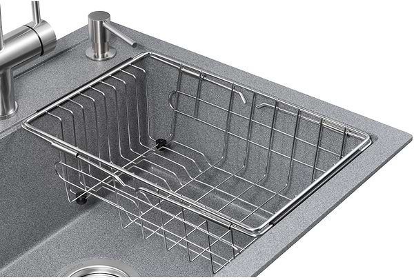 Фото - Мийка кухонна+змішувач GRANADO Optimal Lerida grafito (+ Badalona LUX inox + дозатор Redondo inox + кошик + дошка)