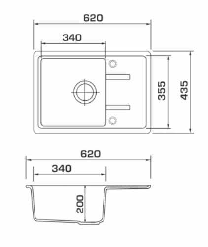 Фото - Мийка кухонна GRANADO Palma Gris