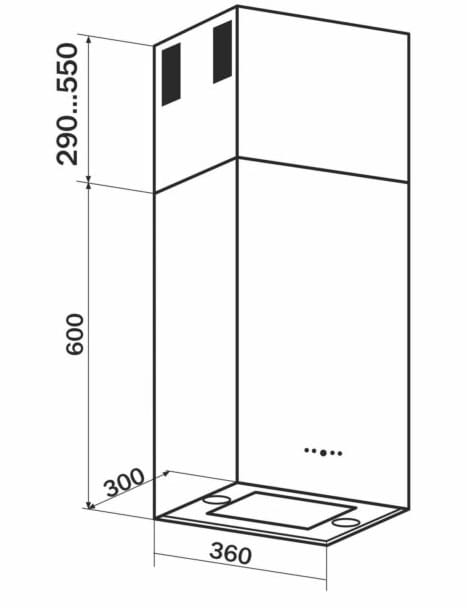 Фото - Вытяжка встраиваемая GRANADO Segovia 2614-1200 Black