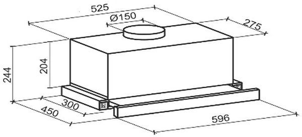 Фото - Вытяжка встраиваемая GRANADO Telde 603-1200 Inox