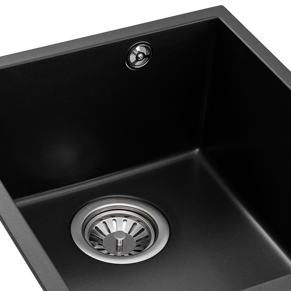 Фото - Мийка кухонна GRANADO UNDER TOP MINI black shine